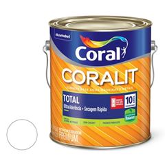 Tinta Esmalte Sintético Brilhante Coralit Total 3,6L Branco CORAL/ REF. 5202887