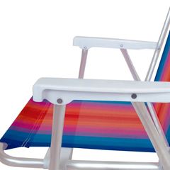 Cadeira de Praia Alta em Alumínio Cores Sortidas MOR / REF. 002101