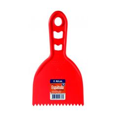 Espátula De Plástico Dentada 10cm Vermelha ATLAS / REF. 151/10