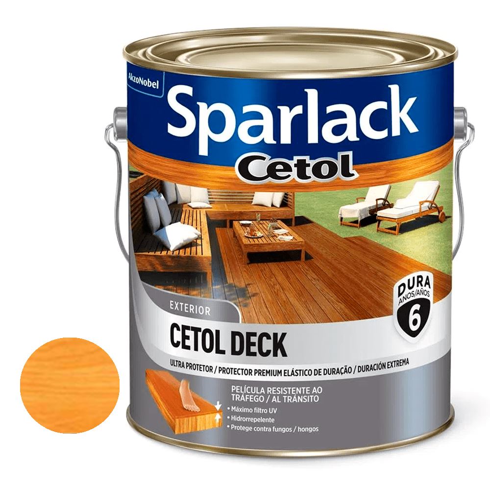 Verniz Semibrilho Cetol Deck Natural 3,6 Litros - Ref. 5203095 - SPARLACK