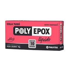 Adesivo Epóxi Poly Epox 10 minutos 16g PULVITEC / REF. EA015  