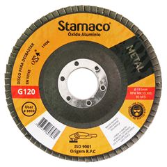 Disco Flap de Lixa G120 Metalalúrgica STAMANCO /REF.7081
