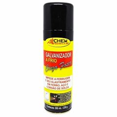 Galvanizador Aluminio Spray 300ml Frio Cinza Fosco - Ref. 3721 - ALLCHEM