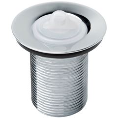 Válvula para Tanque em Metal 1.1/4 Sem Ladrão Cromado com Tampa Plástica Branca ROCA / REF. B5829C5CR3