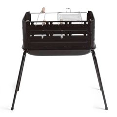 Churrasqueira em Aço com Espeto e Grelha Montana Preto - Ref.003005 - MOR