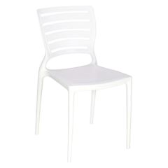 Cadeira em Polipropileno Sofia Encosto Vazado Branca - Ref. 92237/010 -TRAMONTINA 