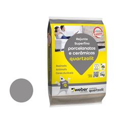 Rejunte para porcelanatos e cerâmicas 1kg Cinza Ártico QUARTZOLIT/ REF. 0110.00018.0015FD