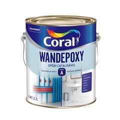 Tinta Esmalte Epóxi Catalisável Wandepoxy Base Solvente 2,7 L Cinza Médio CORAL / REF. 5202547