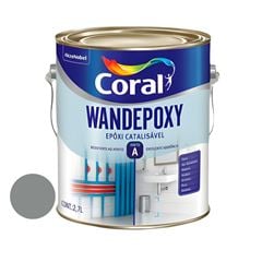 Tinta Esmalte Epóxi Catalisável Wandepoxy Base Solvente 2,7 L Cinza Médio CORAL / REF. 5202547