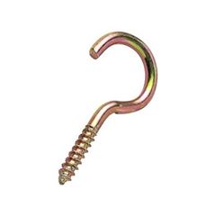 Gancho de Aço para Madeira Bicromatizado 17x60 Cartela com 4 peças Viva - Ref. 7215 - BEMFIXA