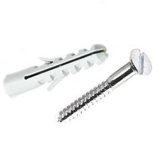 Bucha de Nylon com Parafuso 4mm Cabeça Chata Cartela com 10 peças - Ref. 3200 - BEMFIXA