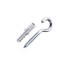 Gancho em Inox 4,4x70 com Bucha 08 Cartela com 4 Peças Viva - Ref. 7232 - BEMFIXA
