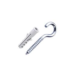 Gancho em Inox 4,9x75 com Bucha 10 Cartela com 4 Peças - Ref. 7233 - BEMFIXA