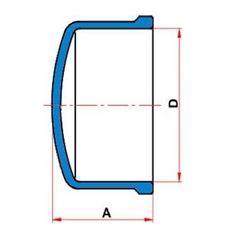 Cap de Irrigação PVC 100mm Azul TIGRE / REF. 34732060