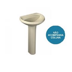Lavatório Para Coluna 45x38cm Médio Atlantis Creme - Ref. LM.10A.37 - BELIZE