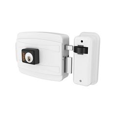 Fechadura Elétrica 12v Sobrepor Abre para Fora Branca - Ref. 35332 - STAM
