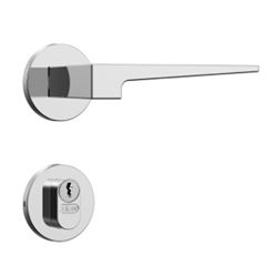Fechadura Externa Alavanca Roseta 3200 Redonda Classic Cromada - Ref. 30028 - STAM