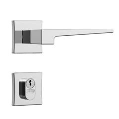 Fechadura Externa Alavanca Roseta 3200 Quadrada Classic Cromada - Ref. 30025 - STAM