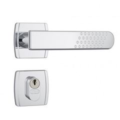 Fechadura Externa Alavanca Roseta 803/21 Quadrada Inox - Ref. 36758 - STAM