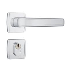 Fechadura Externa Alavanca Roseta 803/23 Quadrada Inox - Ref. 36781 - STAM