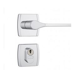 Fechadura Externa Alavanca Roseta 803/25 Quadrada Inox - Ref. 36806 - STAM