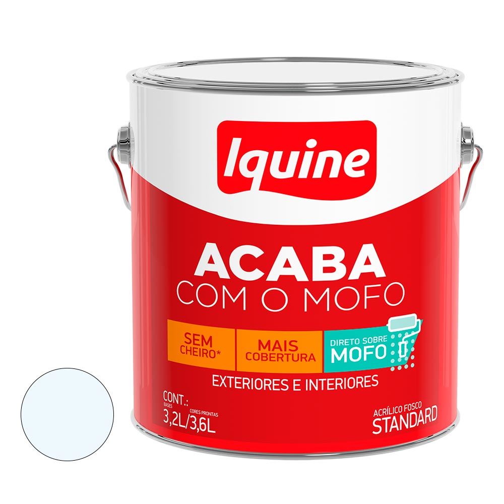 Tinta Acrílica Fosca Acaba Com O Mofo IQUINE