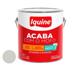 Tinta Acrílica Fosca 3,6L Acaba Com O Mofo Branco Gelo IQUINE / REF. 233300301