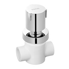 Registro de Gaveta Soldável PVC 25mm Base Riva Cromado - Ref. 00594906 - DOCOL