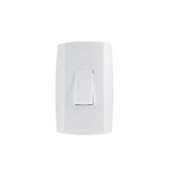 Interruptor 4x2 1 Tecla Simples 10A Slim Branco - Ref.8017 - ILUMI