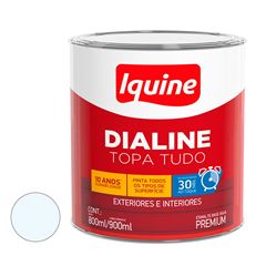 Tinta Esmalte Alto Brilho 900ml Dialine Base Água Branco Neve IQUINE / REF. 234200204R