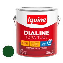 Tinta Esmalte Alto Brilho 3,6L Dialine Base Água Verde Folha IQUINE / REF. 234203401