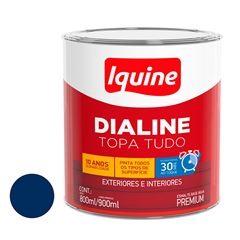 Tinta Esmalte Alto Brilho 900ml Dialine Base Água Azul Del Rey IQUINE / REF. 234204804