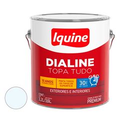 Tinta Esmalte Acetinada 3,6L Dialine Base Água Branco Neve IQUINE / REF. 236200201