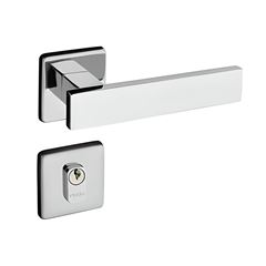 Fechadura Externa Alavanca Roseta em Inox Escovado Serralheiro Retro 583-90 PADO / REF. 54018627