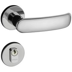 Fechadura de Aço Zamac Externa Alavanca Roseta 506/80E Madrid Cromada - Ref.54020017 - PADO