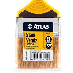 Trincha Dupla Stain Verniz de Cerdas Brancas 2.1/2 Polegadas ATLAS/ REF. 419/6