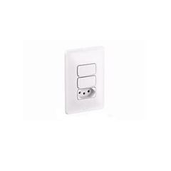 Interruptor Zeffia 4x2 2 Tomadas 1 Simples mais 1 Paralela 2p+T 10A Branco - Ref. 680116 - PIAL