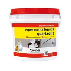 Impermeabilizante Super Manta Líquida de Acrílico 12kg Branca - Ref. 31171.54.34.053 - QUARTZOLIT