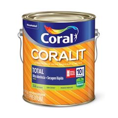 Tinta Esmalte Sintético Brilhante Coralit Total 3,6L Marfim CORAL/ REF. 5202903