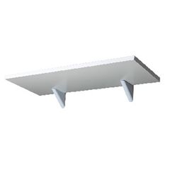 Prateleira de Madeira 25x120cm Classic com Suporte Branco - Ref.331120025 - PRATEFIX