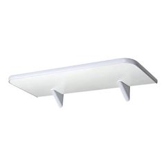 Prateleira de Madeira 25x90cm Soft com Suporte Branco - Ref.361090025 - PRATEFIX