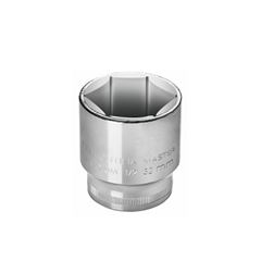 Soquete Cromo Vanadio 22mm Sextavado Encaixe 1/2 - Ref. 43603/122 - TRAMONTINA