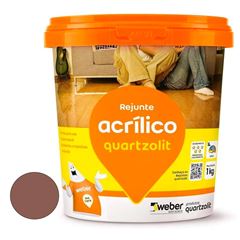 Rejunte Acrílico Pote de 1kg Marrom Café - Ref.0286.00049.0006CX - QUARTZOLIT