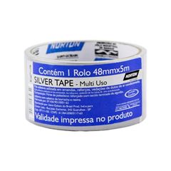 Fita Adesiva 48mmx5m Silver Tape Prata - Ref.66623386814 - NORTON