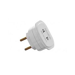 Plug Adaptador 2P Universal 10A Branco - Ref.DN1658 - DANEVA