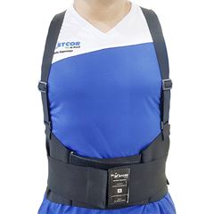 Cinto Ergonômico G de TNT e Elástico Preto PLASTCOR / REF. 700.30493