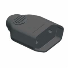 Plug Fêmea 250v 2pu 20a Preto - Ref.1421 - ILUMI