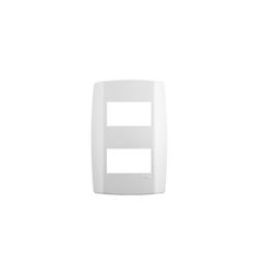 Placa Slim 4x2 2 Posto Separados Horizontal Branco - Ref. 8208 - ILUMI