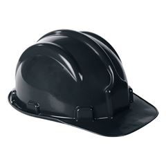 Capacete de Proteção em PVC PLT com Carneira Preto PLASTCOR / REF. 700.00471