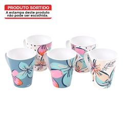 Caneca Plástica 360ml Decorada - Ref.4421 - PLASUTIL